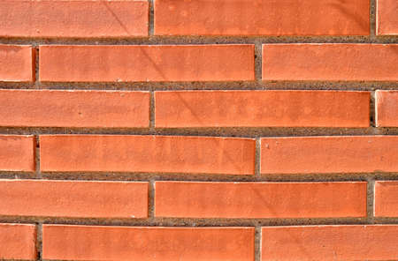 Cropped shot of a facebrick wallの写真素材