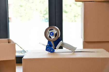 Working hard. Wearhouse workersの写真素材