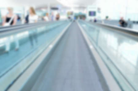Blur airport with bokeh backgroundの写真素材
