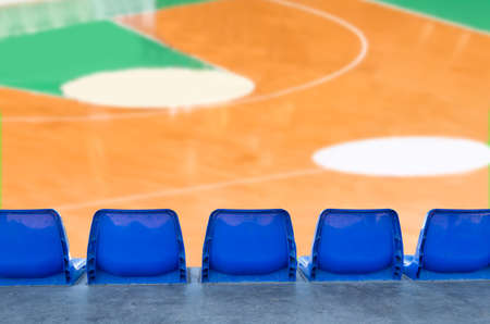 Empty basketball stadium - sporting events with no people or closedの写真素材