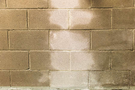 Rain water leaks on the wall causing damageの写真素材