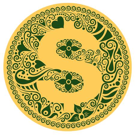 Dollar decorative ornament のイラスト素材