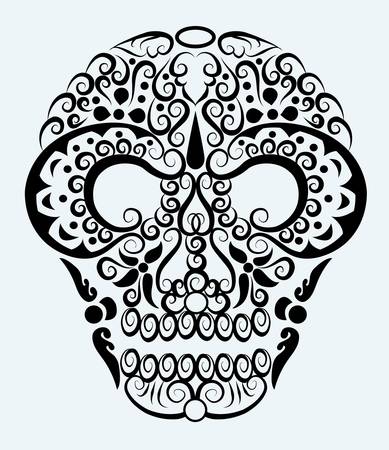 Skull decorative ornamentのイラスト素材