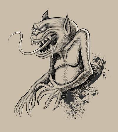Monster drawing  のイラスト素材