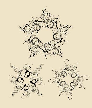 Abstract Flowers 1のイラスト素材