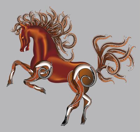 Horse fantasy vectorのイラスト素材