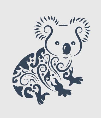 Koala ornament decorationのイラスト素材
