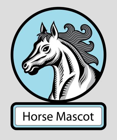 Horse mascot vectorのイラスト素材
