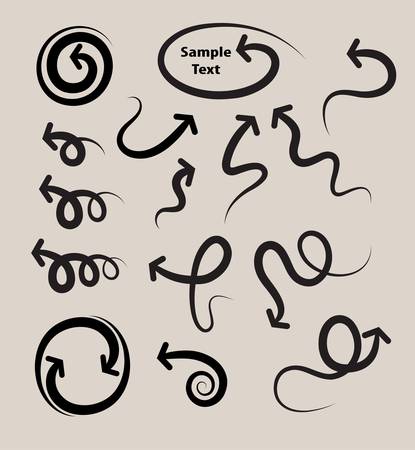 Elastic Arrow Symbols Setのイラスト素材