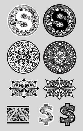 Swirl Ornament 2  Smooth and detail vector  Easy to edit because each item is a group のイラスト素材