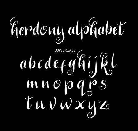 Vector alphabet lowercase characters. Good use for logotype, cover title, poster title, letterhead, body text, or any design you want.のイラスト素材