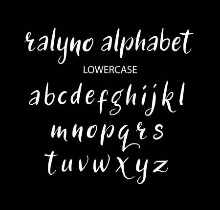 Vector alphabet lowercase characters. Good use for logotype, cover title, poster title, letterhead, body text, or any design you want.のイラスト素材
