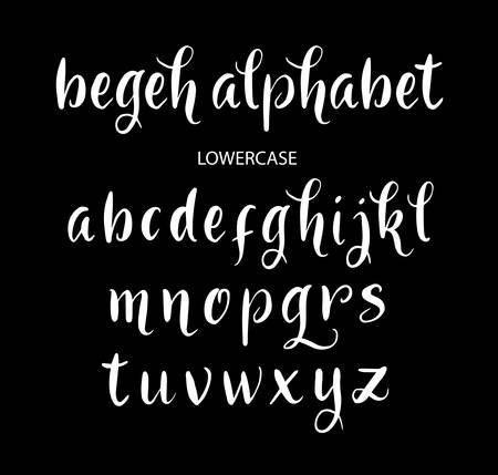 Vector alphabet lowercase characters. Good use for logotype, cover title, poster title, letterhead, body text, or any design you want.のイラスト素材