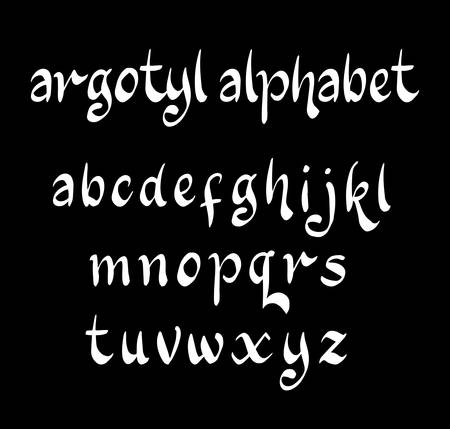 Vector alphabet lowercase characters. Good use for logotype, cover title, poster title, letterhead, body text, or any design you want.のイラスト素材