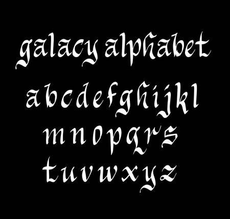 Vector alphabet lowercase characters. Good use for logotype, cover title, poster title, letterhead, body text, or any design you want.のイラスト素材