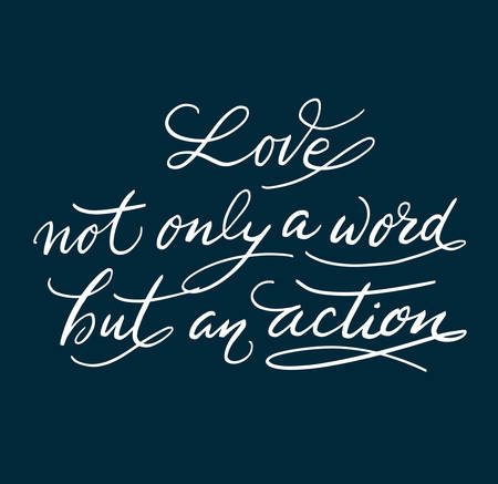 Love not only a word hand written typography. Good use for logotype, symbol, cover label, product, brand, poster title or any graphic design you want. Easy to use or change colorのイラスト素材