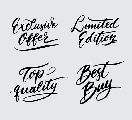 Exclusive and best quality handwriting typography.のイラスト素材