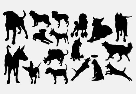 Dog pet animal silhouetteのイラスト素材