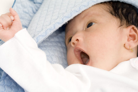 yawning baby