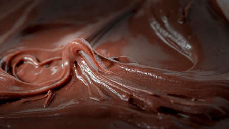 macro chocolate cream for backgroundの写真素材