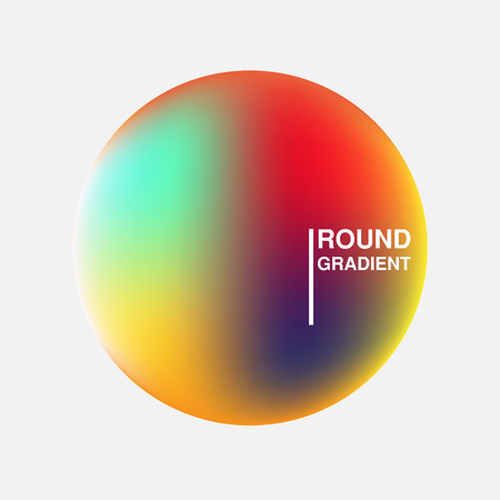 Gradient orbs isolated on white backgroundのイラスト素材