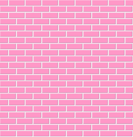pink brick patternのイラスト素材