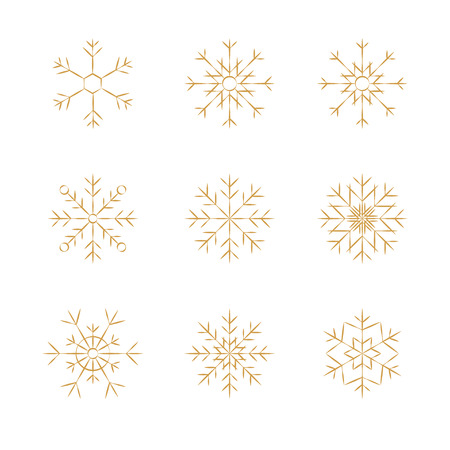 Set of Snowflakesのイラスト素材