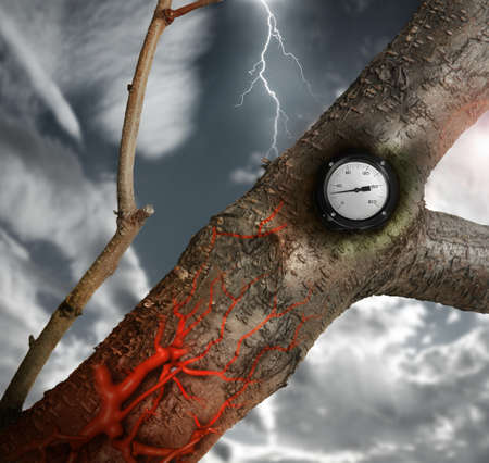 Abstract photo representing hypertension (high blood pressure) の写真素材