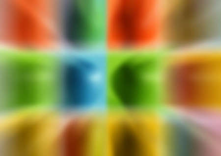 Abstract background of blurred spheres on grid with motion effectの写真素材
