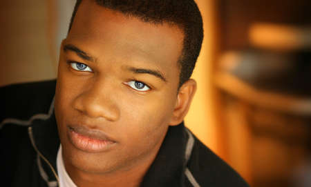 Portrait Of A Young Man With Dark Skin And Light Eyes Royalty