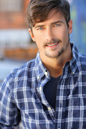 Natural portrait of a good looking man with great smile