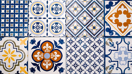 Azulejos portuguese tiles azulejos.の写真素材