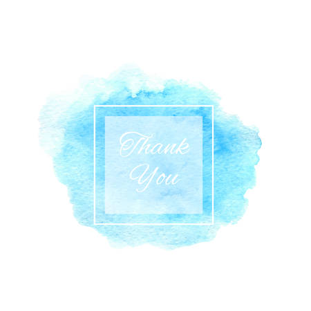 Hand drawn watercolor blue texture isolated on the white backgroundのイラスト素材