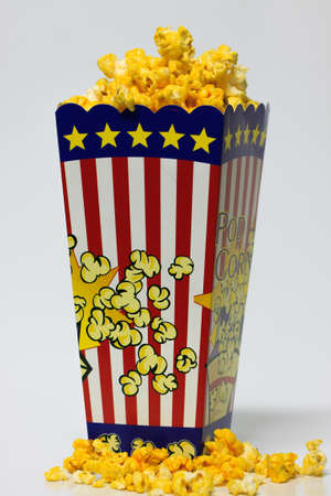 popcorn with isolate back groundの写真素材