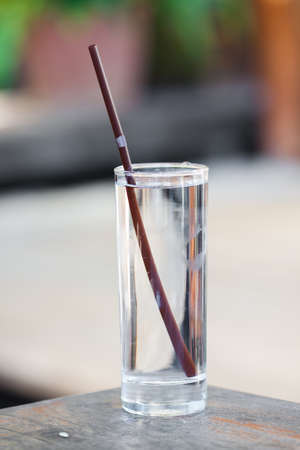 Fresh water in glass の写真素材