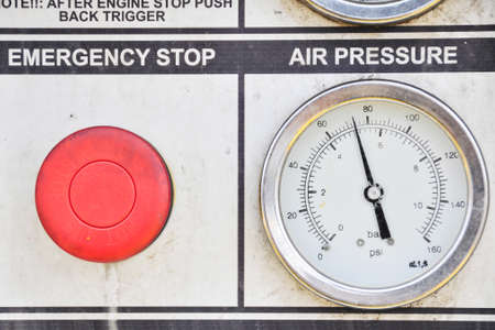 Pressure gauge for measuring pressure in the system, Oil and gas process used pressure gauge to monitor pressure condition inside the systemの写真素材