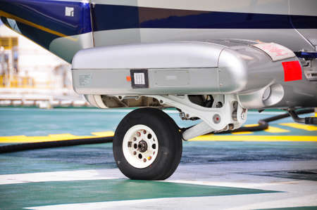 Wheel of airplane or helicopterの写真素材