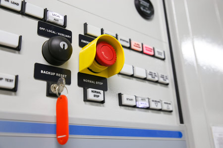 Close up of an Electric meter,Electric utility meters for an apartment complex or offshore oil and...