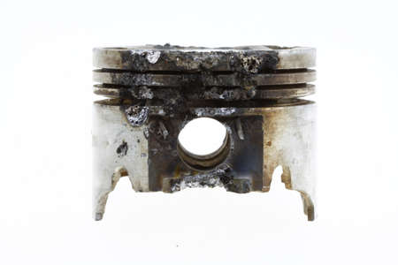 Piston damaged from high combustion ration or knock process.の写真素材