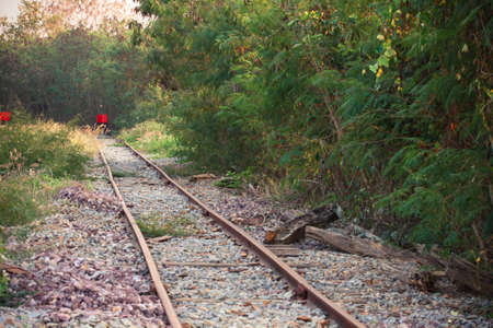 The end of railway, Journey of train finish at the end of the way.の写真素材