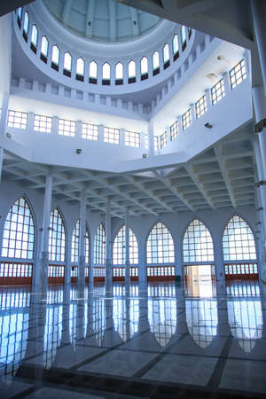 Mosque in southern of Thailand, Central mosque for prayed and most of muslim like to prayed god at mosque, Beautiful mosque in good weather day.のeditorial素材