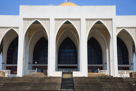 Mosque in southern of Thailand, Central mosque for prayed and most of muslim like to prayed god at mosque, Beautiful mosque in good weather day.のeditorial素材