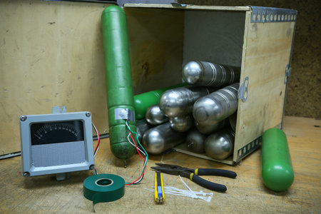 time bomb, improvised explosive devices prepared for mission, bomb operation.