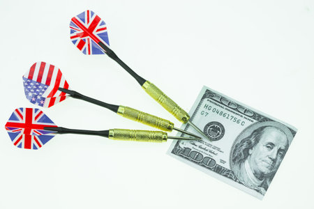 business concept or planning for some business, throwing a dart and concept for investment, investor...