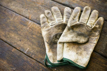 Hand tools set or Work tools set background, Tools in industry job for general work or hard work. personal protection equipment for worker.の写真素材