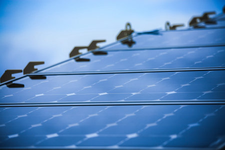 Solar Cell Generated Electrical Power by Sun Light