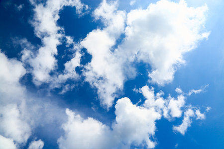 Beautiful cloudy blue skies