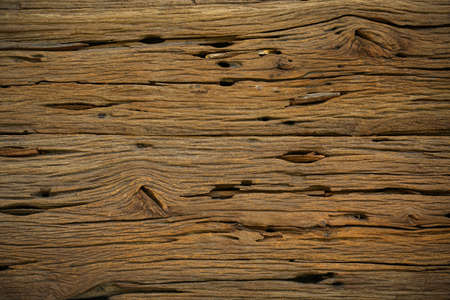old wood background from old home, corrosion of base or ceiling in interior of home, corrosion of wooden background and empty area for text, wooden for background of food raw in kitchen room.の写真素材