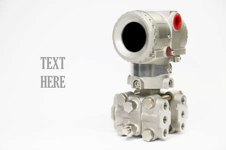 Pressure transmitter in oil and gas process, Send signal to controller and reading pressure in the system, Electronic transducer and sent data from production process to Processor Logic Controller.の写真素材