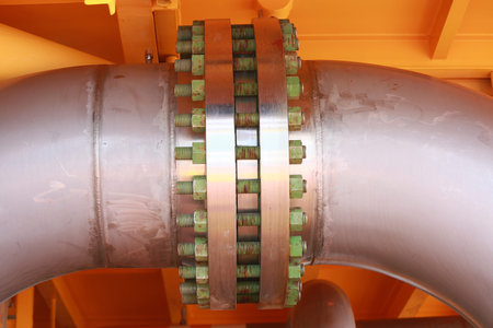 pipelines on oil and gas platform for production, Oil and gas process and control by automation...
